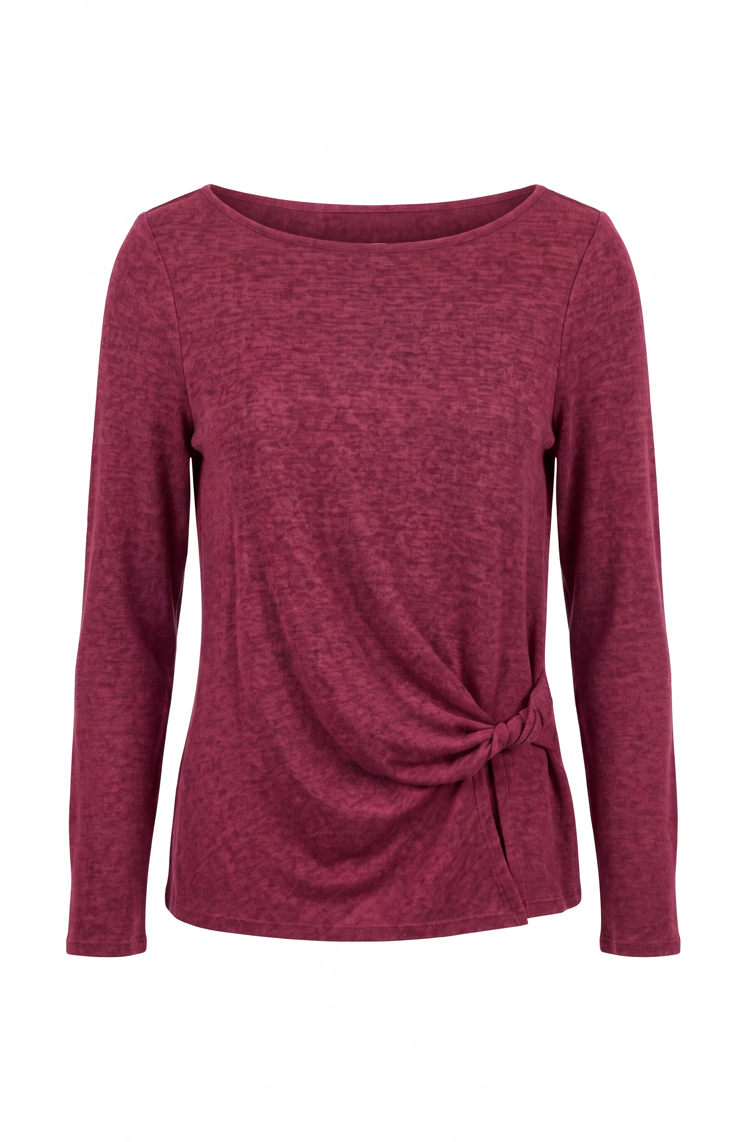 PETITE LONG SLEEVE BOAT NECK KNIT TOP W/ TWIST DETAIL sold by Liverpool Jeans Company product image thumbnail 2
