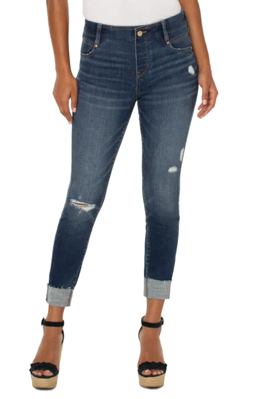 THE GIA GLIDER® ECO CROP SKINNY WITH CUFF sold by Liverpool Jeans Company