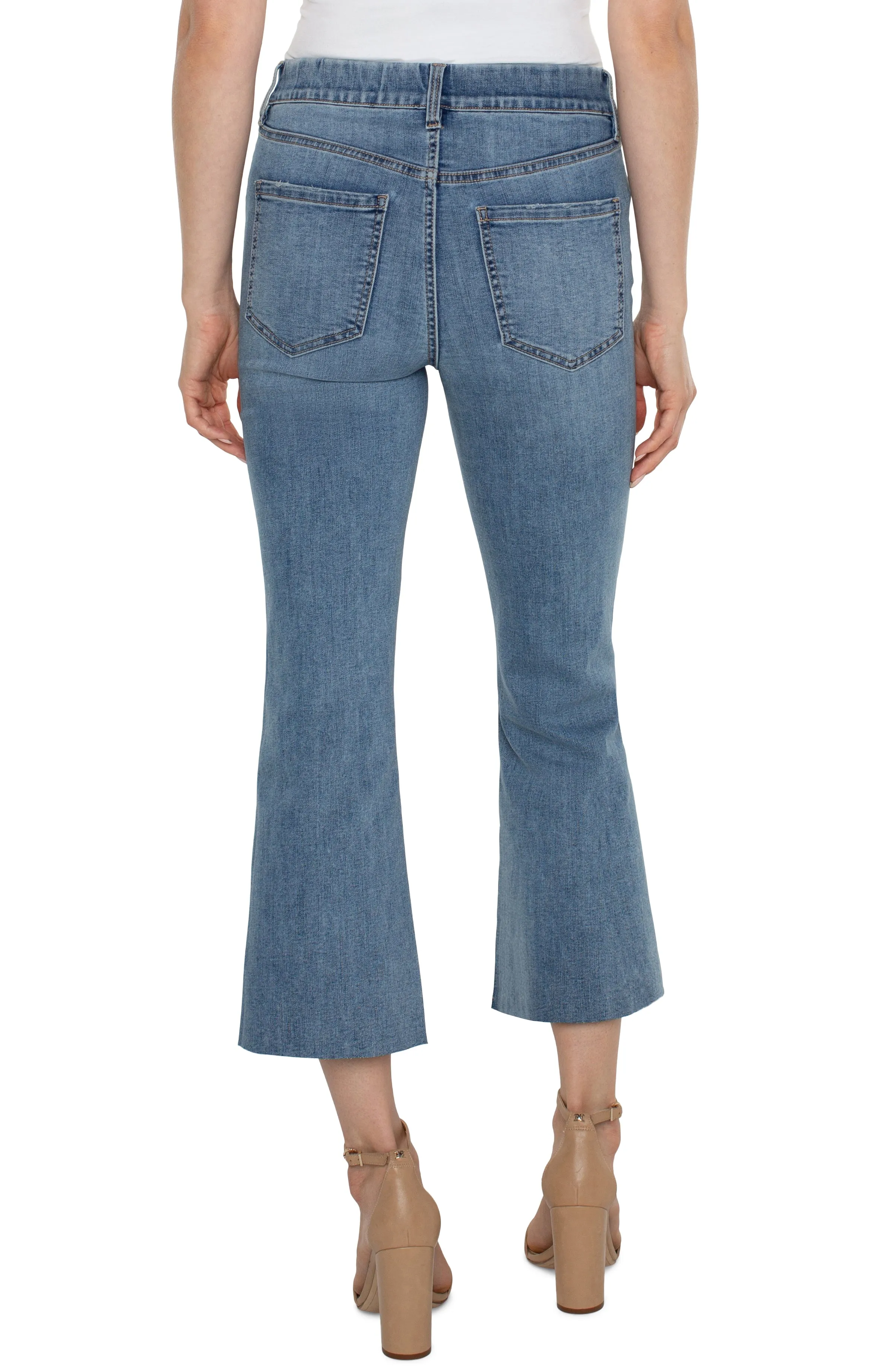 THE GIA GLIDER® ECO CROP FLARE WITH CUT HEM sold by Liverpool Jeans Company product image thumbnail 2