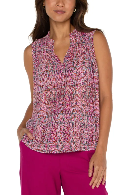SLEEVELESS KNIT BLOUSE sold by Liverpool Jeans Company