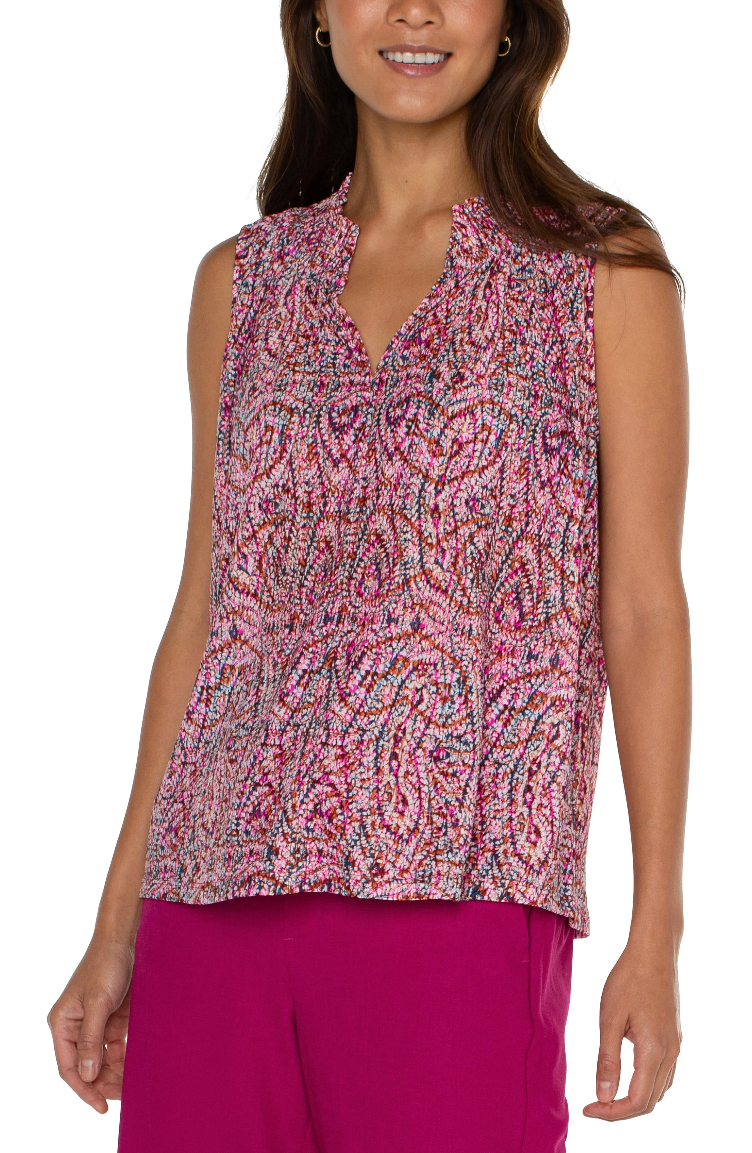 SLEEVELESS KNIT BLOUSE sold by Liverpool Jeans Company product image thumbnail 2