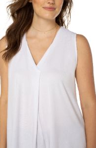 SLEEVELESS V-NECK KNIT TOP sold by Liverpool Jeans Company