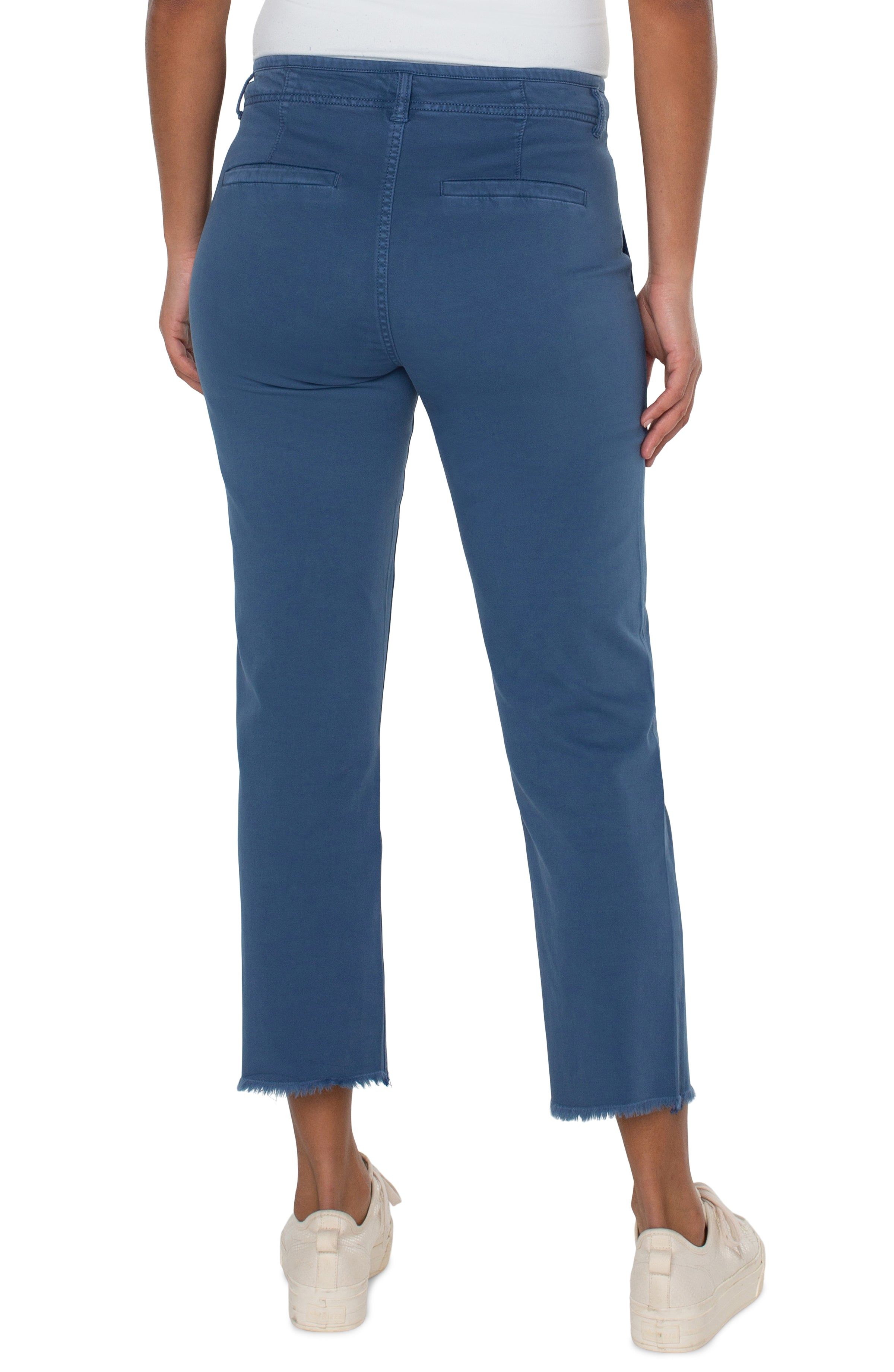 HI-RISE CROP STRAIGHT WITH EXPOSED BUTTON FLY sold by Liverpool Jeans Company product image thumbnail 2