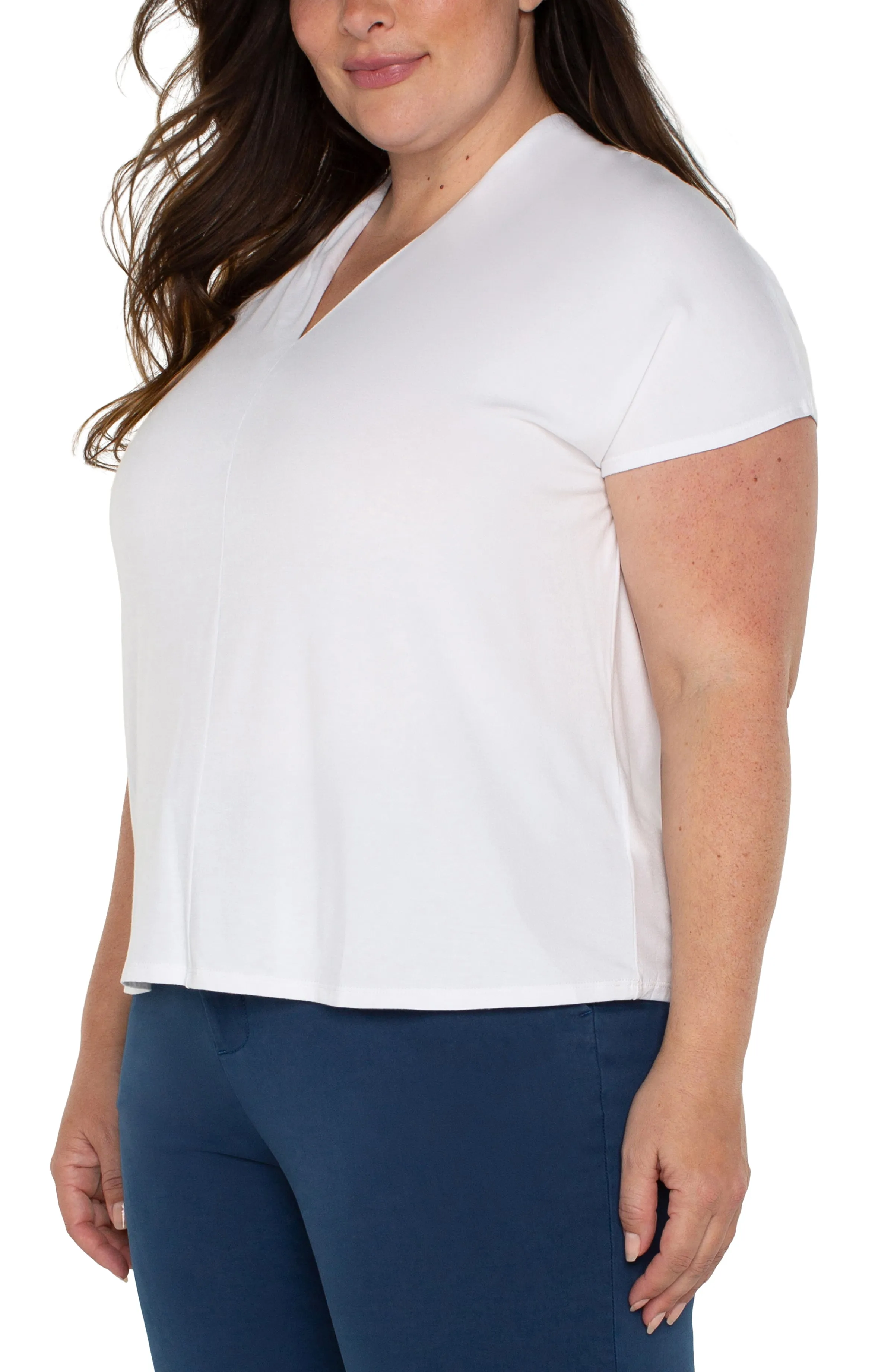 DOLMAN SLEEVE KNIT TOP WITH SHAWL COLLAR sold by Liverpool Jeans Company product image thumbnail 4