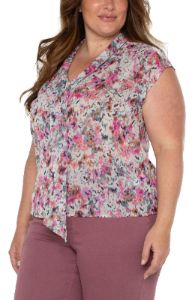 FLUTTER SLEEVE BLOUSE sold by Liverpool Jeans Company