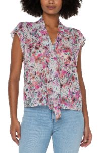 FLUTTER SLEEVE BLOUSE sold by Liverpool Jeans Company