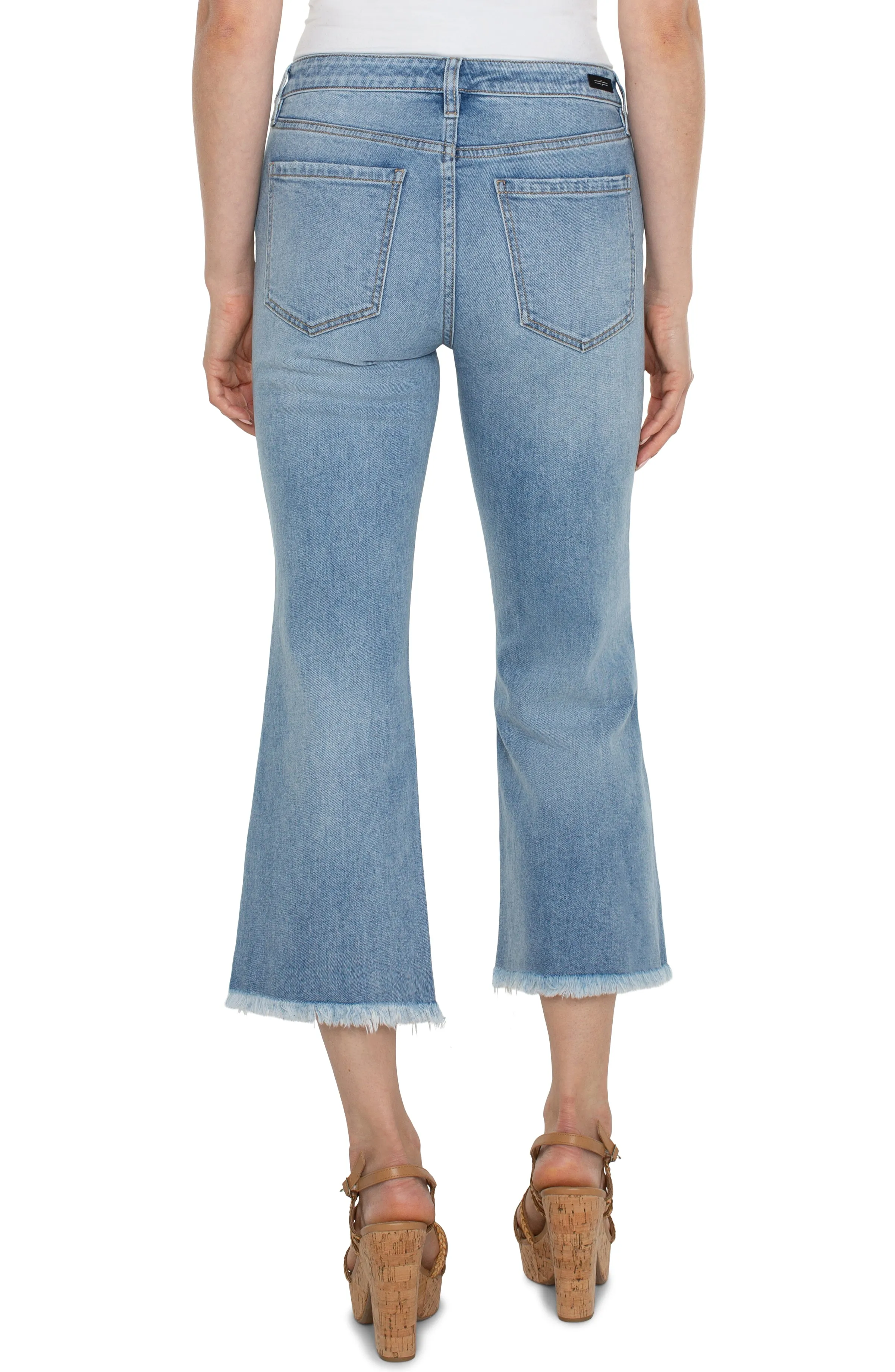 ECO HANNAH CROP FLARE WITH FRAY HEM sold by Liverpool Jeans Company product image thumbnail 2