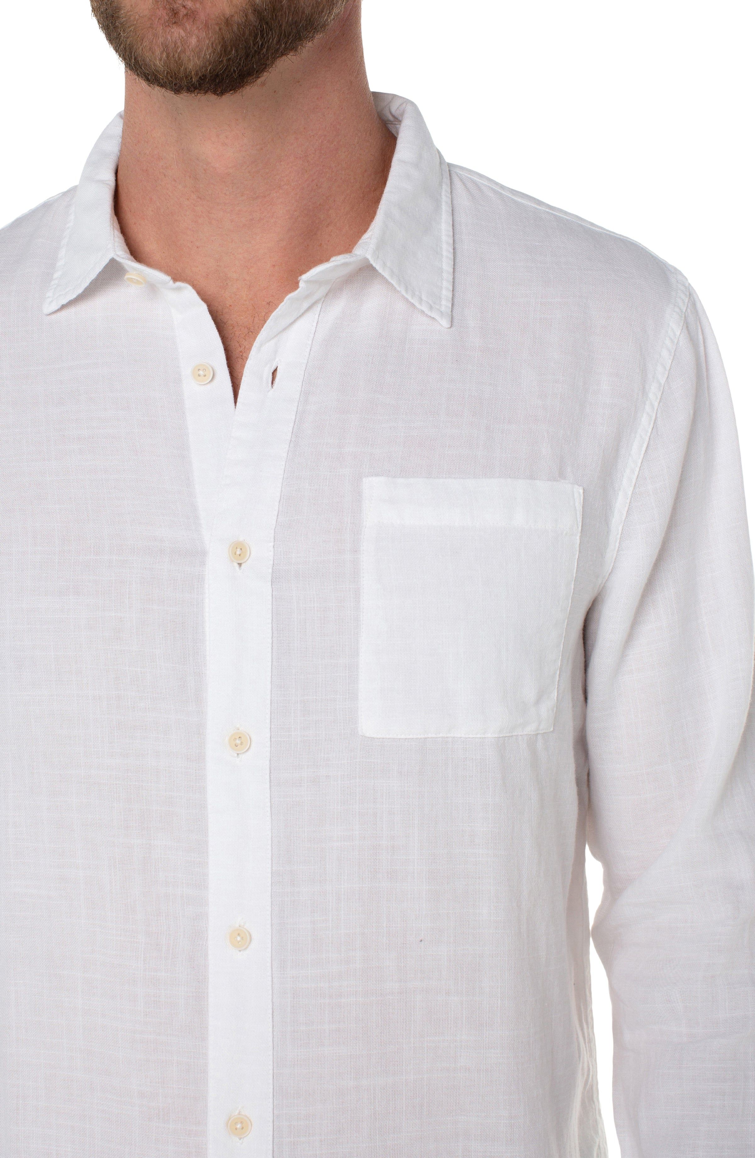 LONG SLEEVE GARMENT DYED SHIRT sold by Liverpool Jeans Company product image thumbnail 2