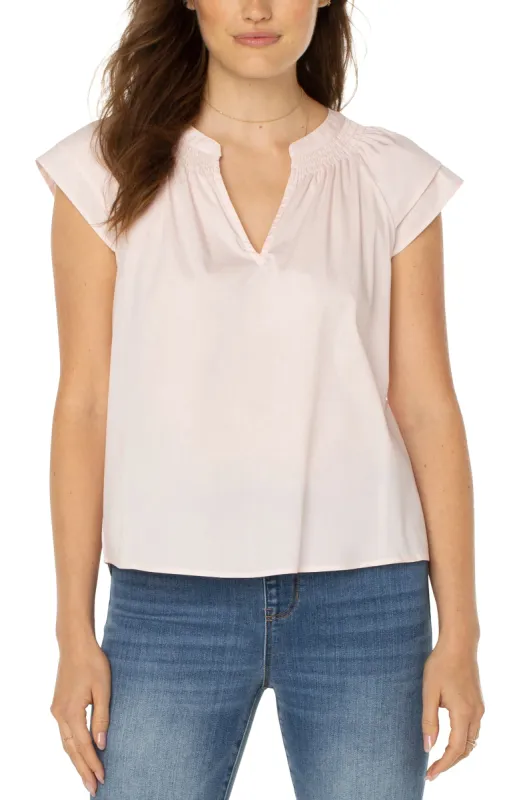 CAP SLEEVE RAGLAN TOP sold by Liverpool Jeans Company