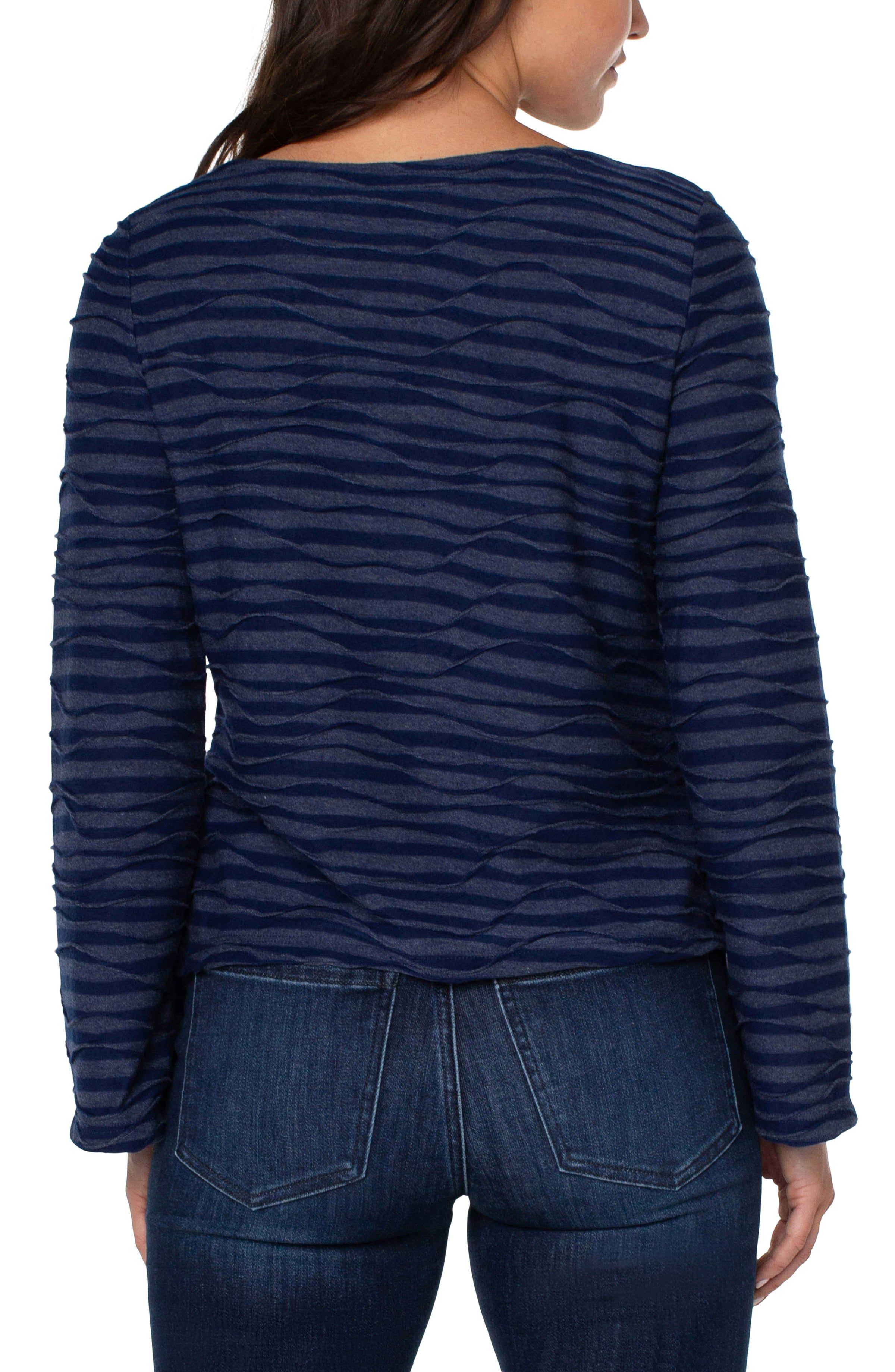 FLARED SLEEVE BOAT NECK KNIT TOP sold by Liverpool Jeans Company product image thumbnail 4