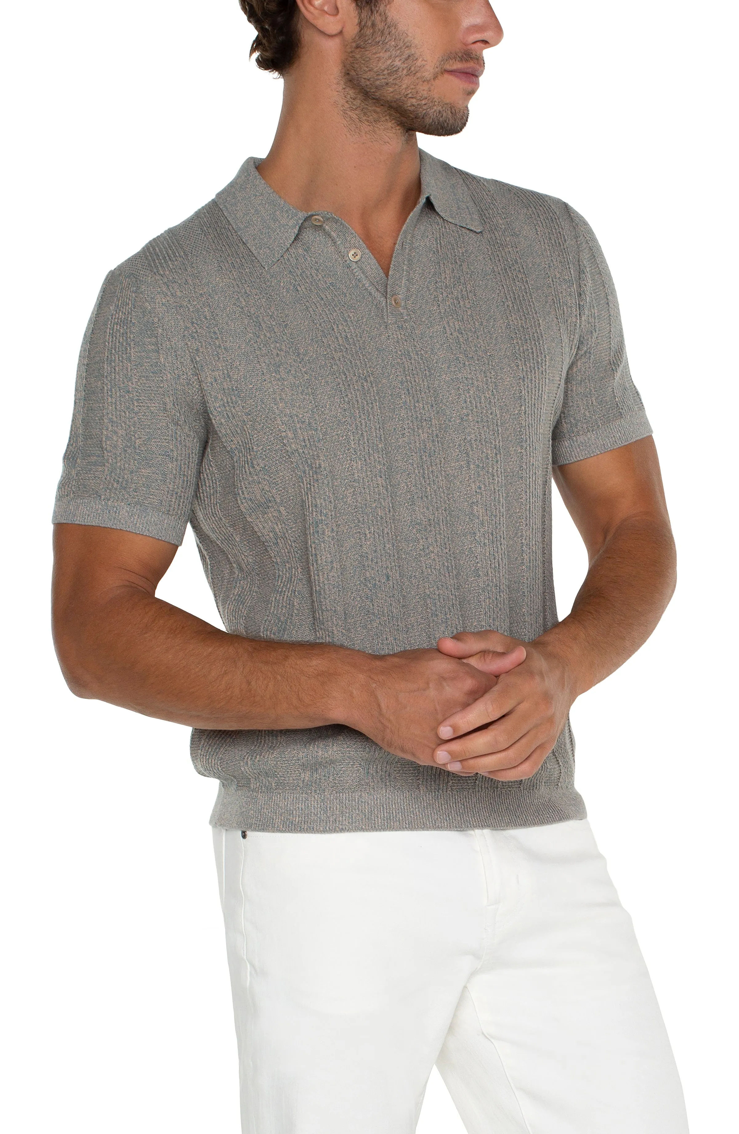 SWEATER KNIT POLO sold by Liverpool Jeans Company product image thumbnail 3