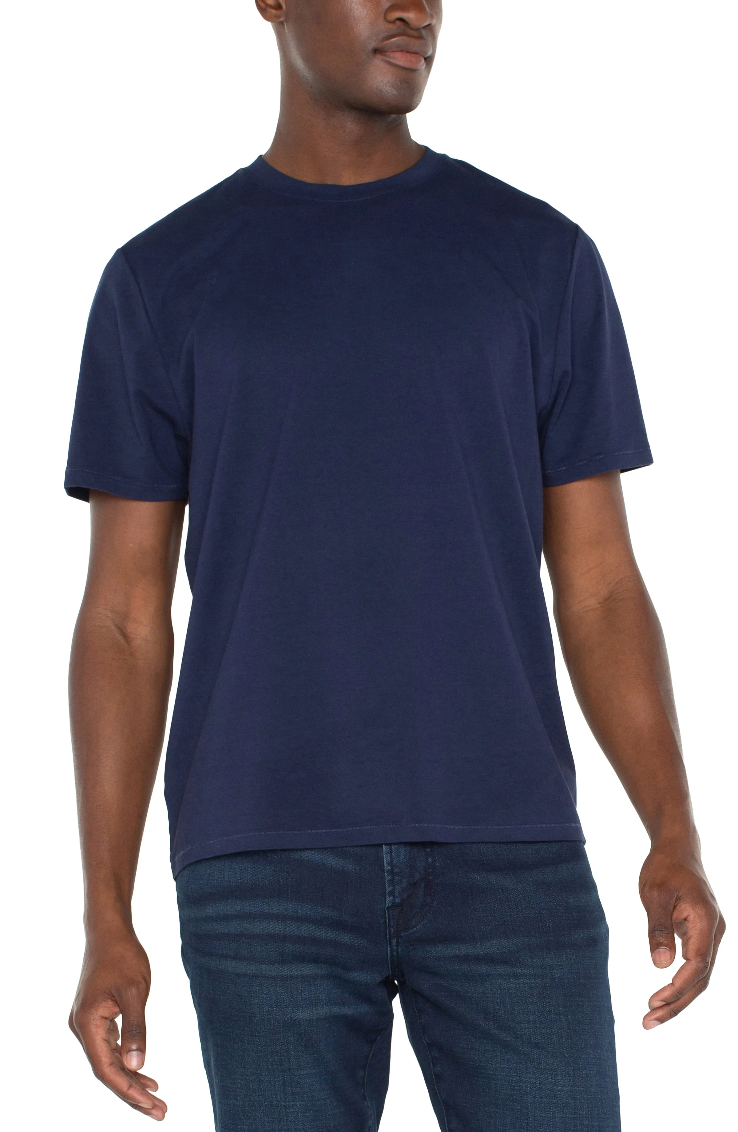 SHORT SLEEVE CREW NECK TEE sold by Liverpool Jeans Company