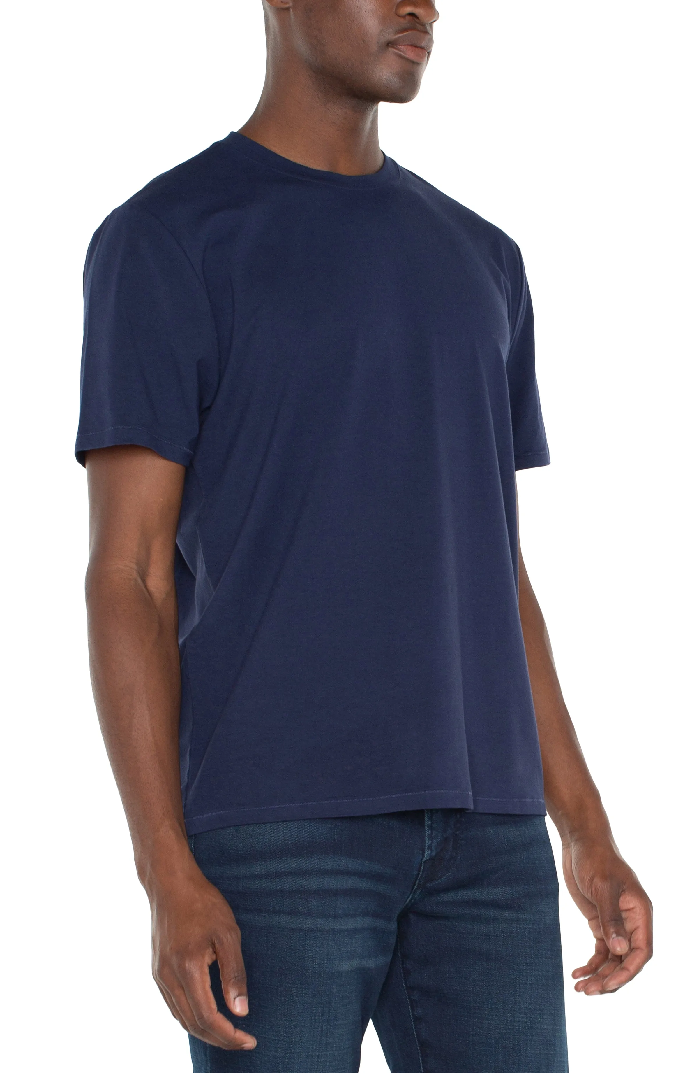 SHORT SLEEVE CREW NECK TEE sold by Liverpool Jeans Company product image thumbnail 4