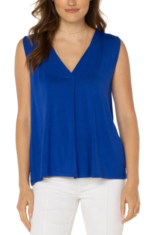 SLEEVELESS V-NECK KNIT TOP sold by Liverpool Jeans Company