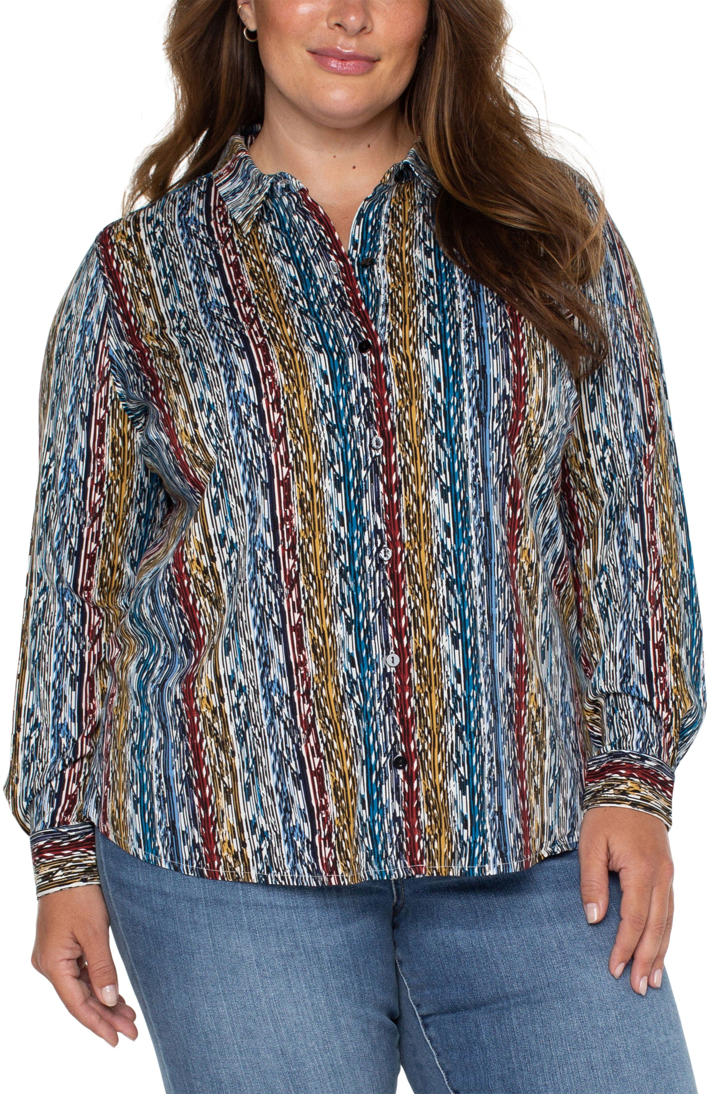 BUTTON FRONT BLOUSE sold by Liverpool Jeans Company