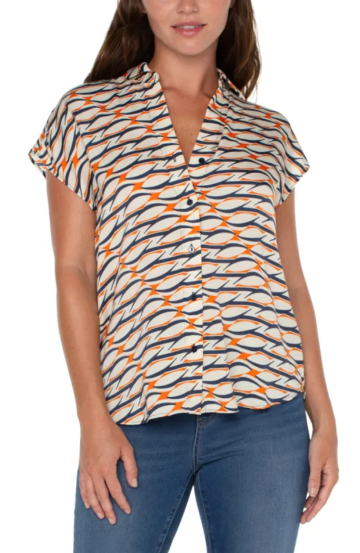 BUTTON FRONT DOLMAN SLEEVE BLOUSE sold by Liverpool Jeans Company