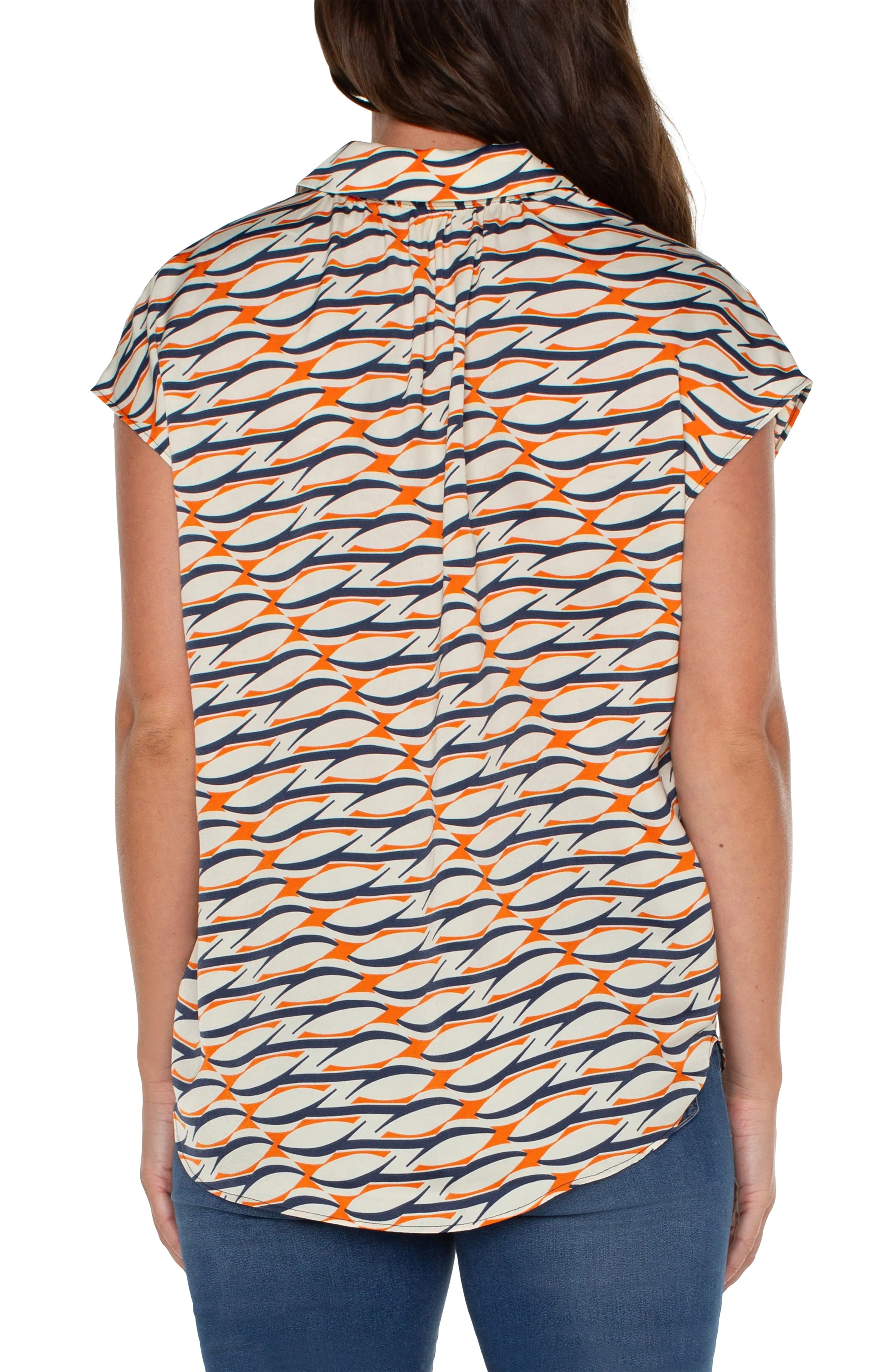 BUTTON FRONT DOLMAN SLEEVE BLOUSE sold by Liverpool Jeans Company product image thumbnail 2