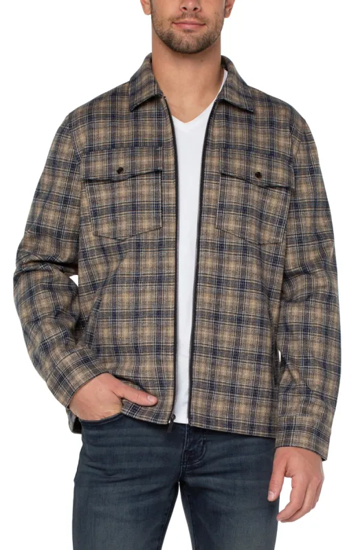 ZIP SHIRT JACKET sold by Liverpool Jeans Company