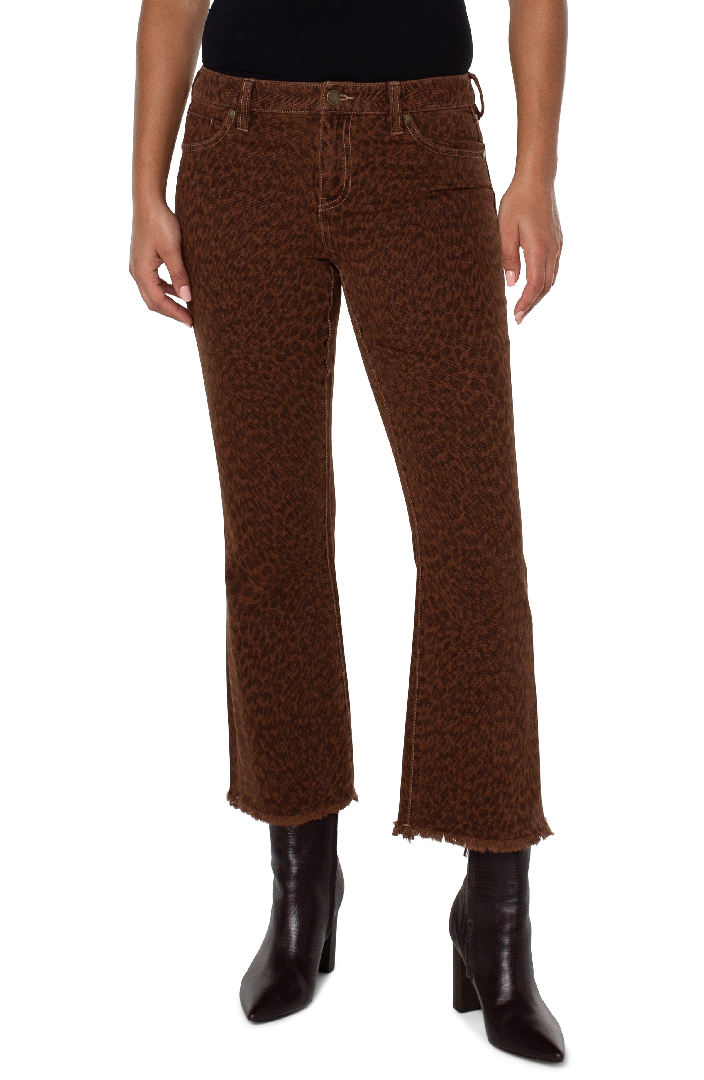 HANNAH CROP FLARE WITH FRAY HEM sold by Liverpool Jeans Company product image thumbnail 4