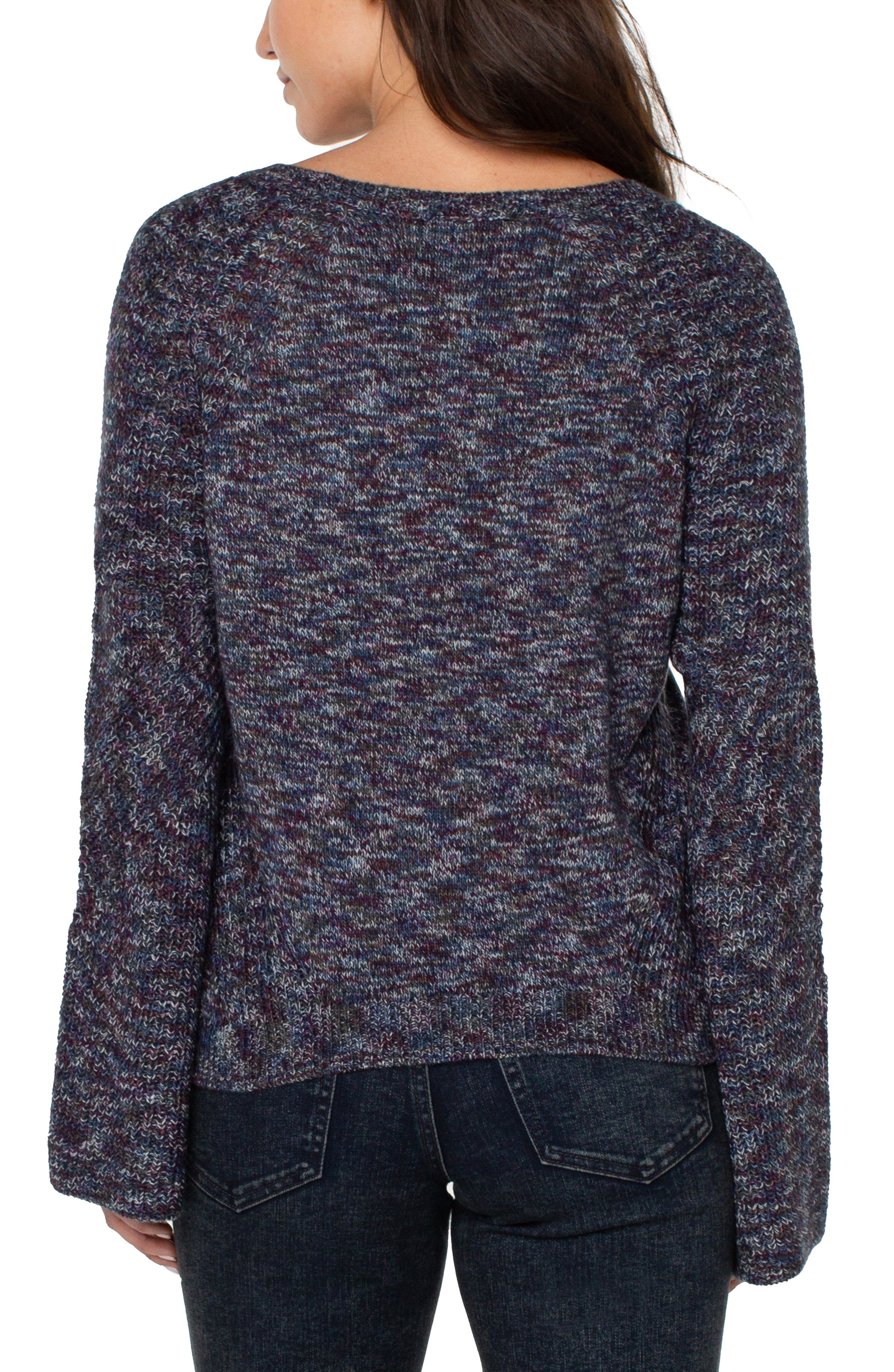 SWEATER WITH CABLE STITCH SLEEVE sold by Liverpool Jeans Company product image thumbnail 2