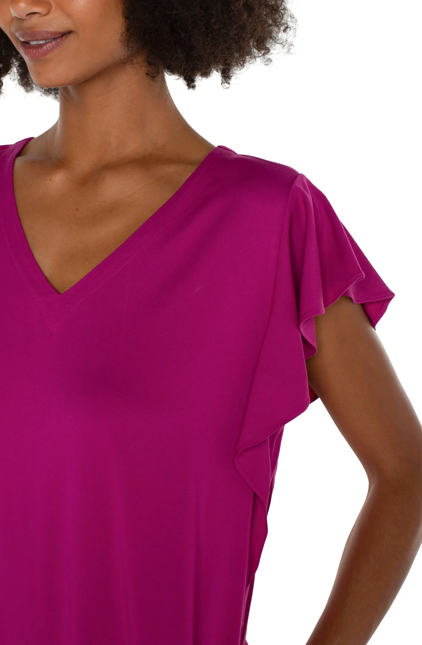 FLUTTER SLEEVE DRESS sold by Liverpool Jeans Company product image thumbnail 3