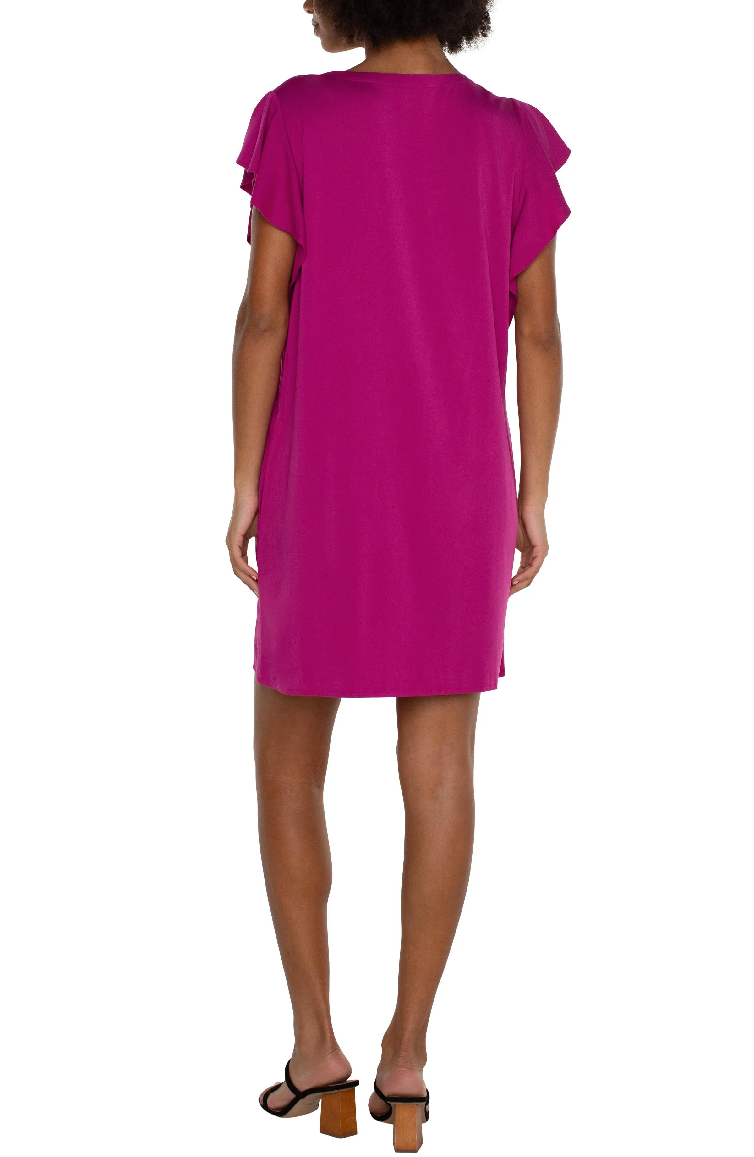 FLUTTER SLEEVE DRESS sold by Liverpool Jeans Company product image thumbnail 2