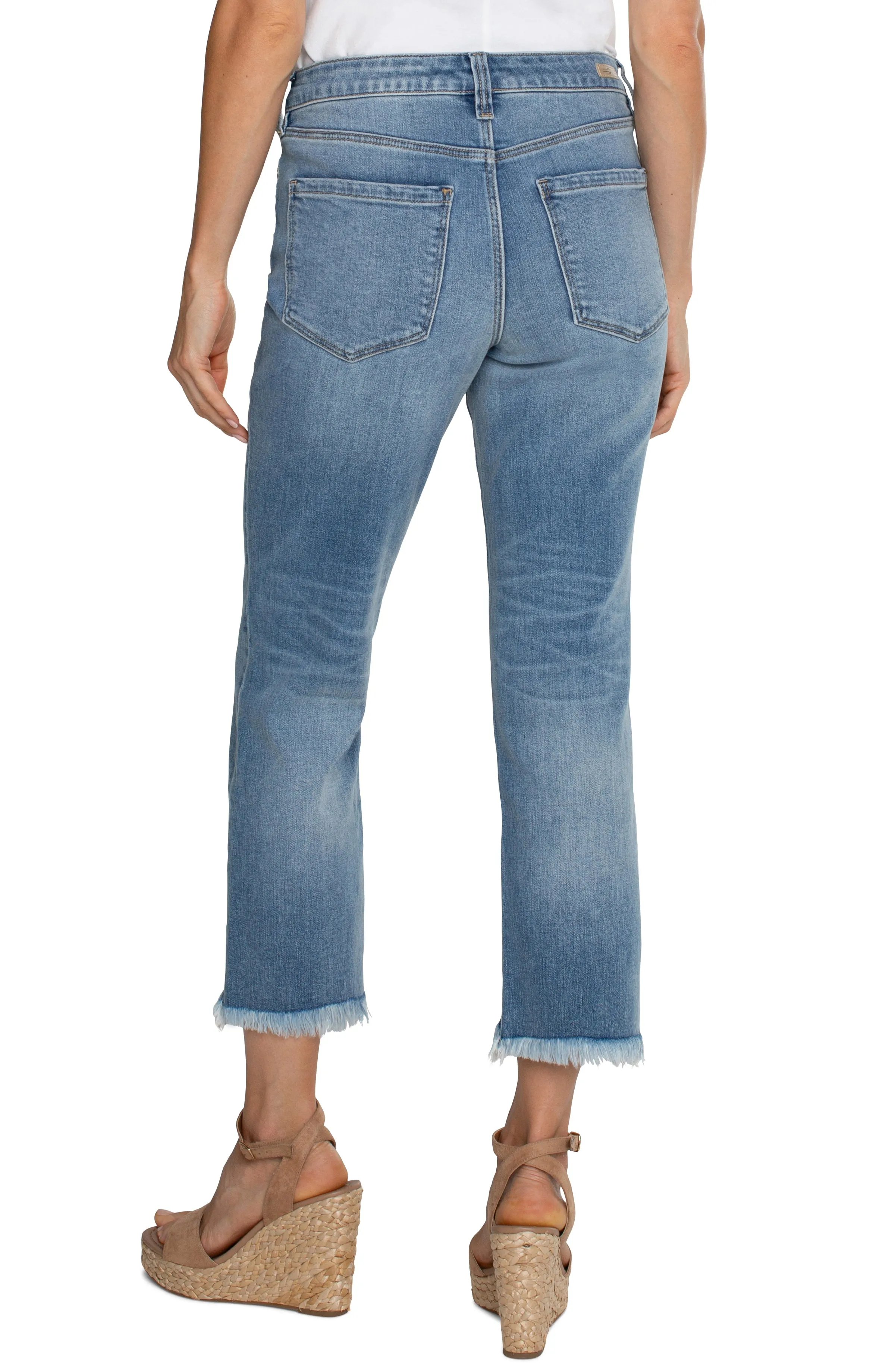 KENNEDY CROP STRAIGHT WITH FRAY HEM sold by Liverpool Jeans Company product image thumbnail 2