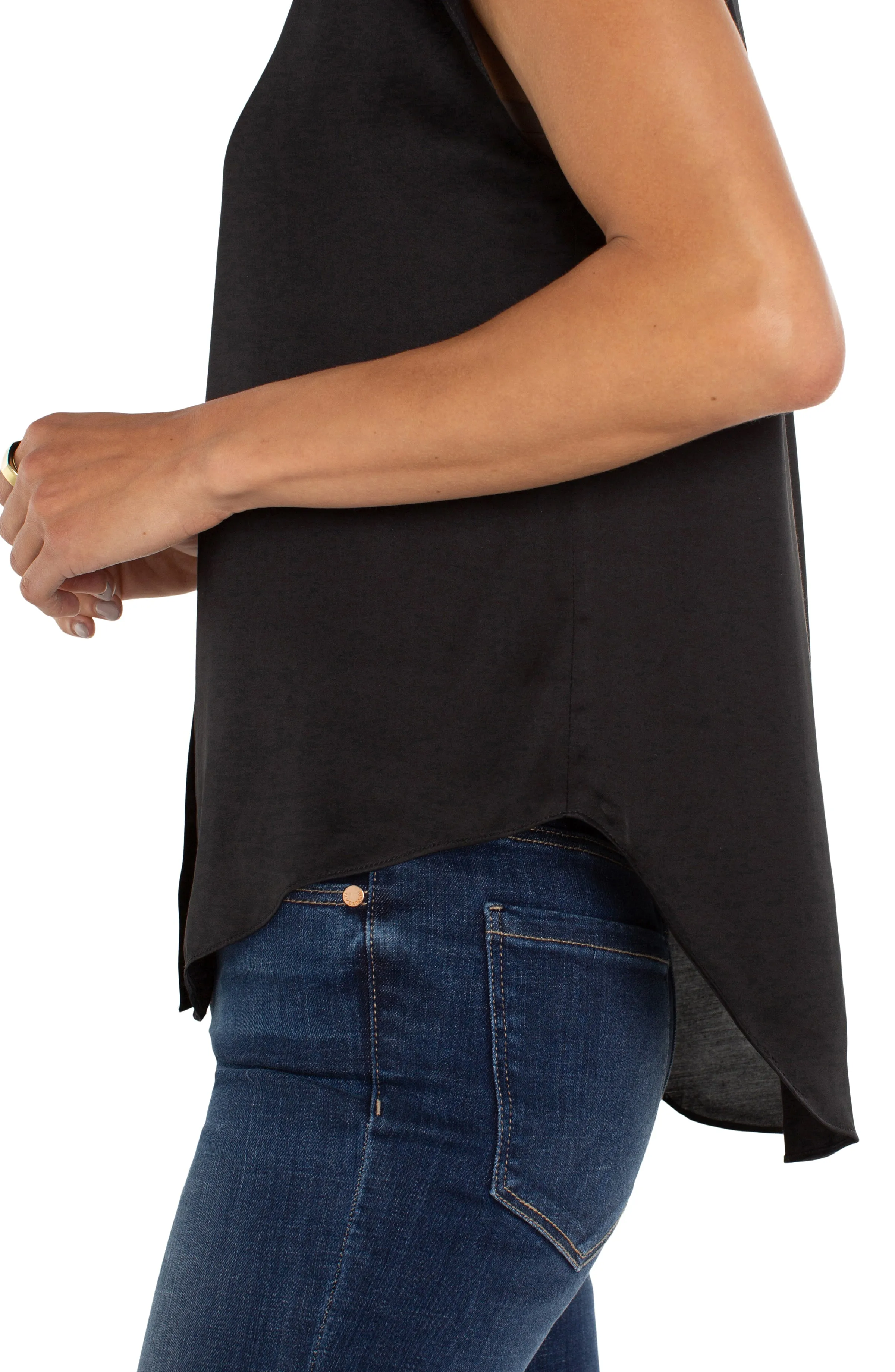 BUTTON FRONT DOLMAN SLEEVE BLOUSE sold by Liverpool Jeans Company product image thumbnail 3