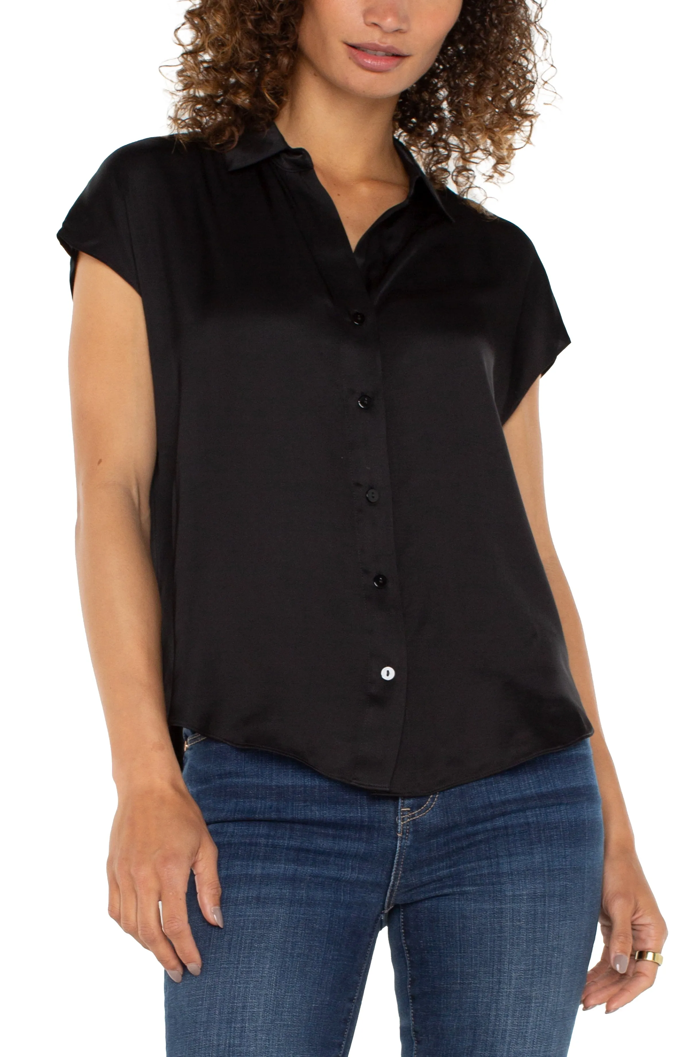 BUTTON FRONT DOLMAN SLEEVE BLOUSE sold by Liverpool Jeans Company product image thumbnail 4