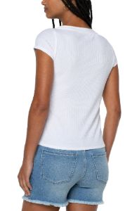 CAP SLEEVE BOAT NECK BABY TEE sold by Liverpool Jeans Company