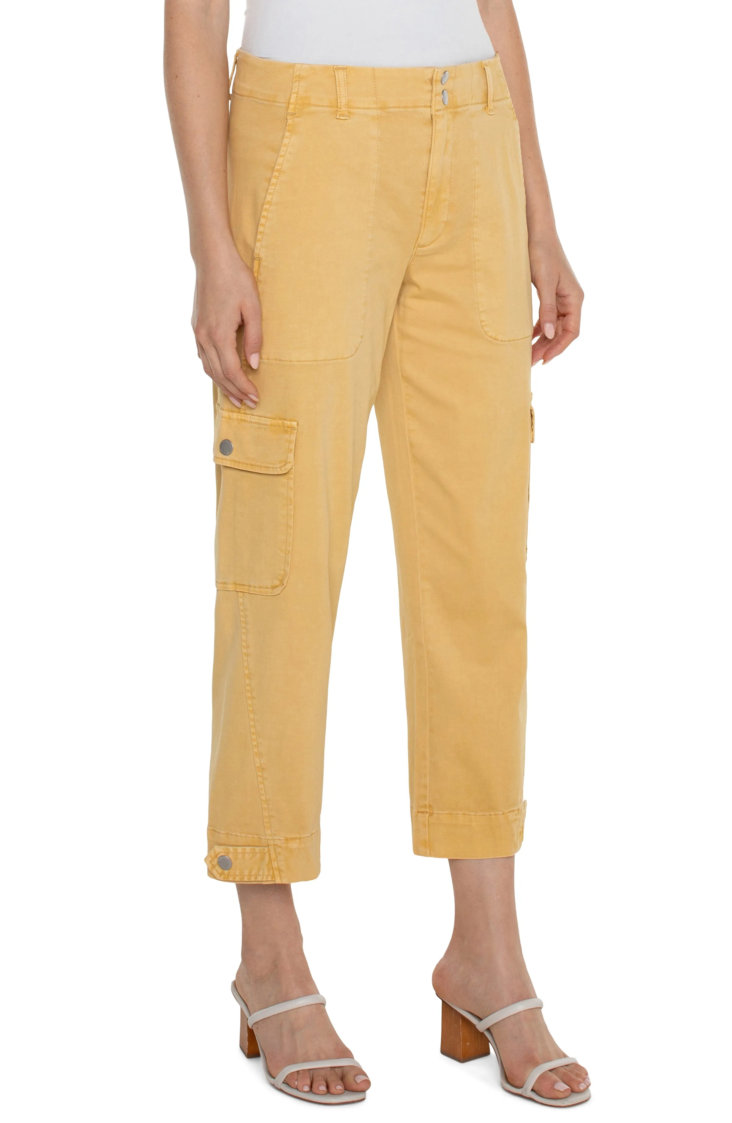 UTILITY CARGO CROP WITH TAB HEM sold by Liverpool Jeans Company product image thumbnail 3