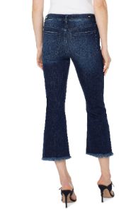 HANNAH CROP FLARE WITH FRAY HEM sold by Liverpool Jeans Company