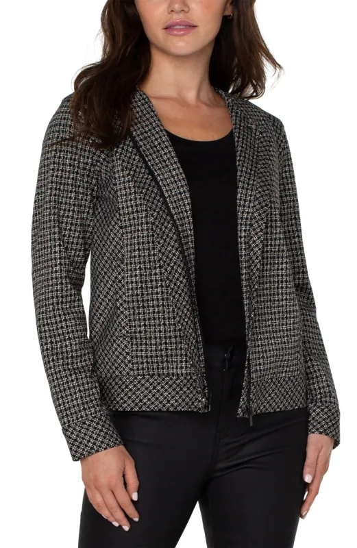 COLLARLESS ZIP UP JACKET sold by Liverpool Jeans Company