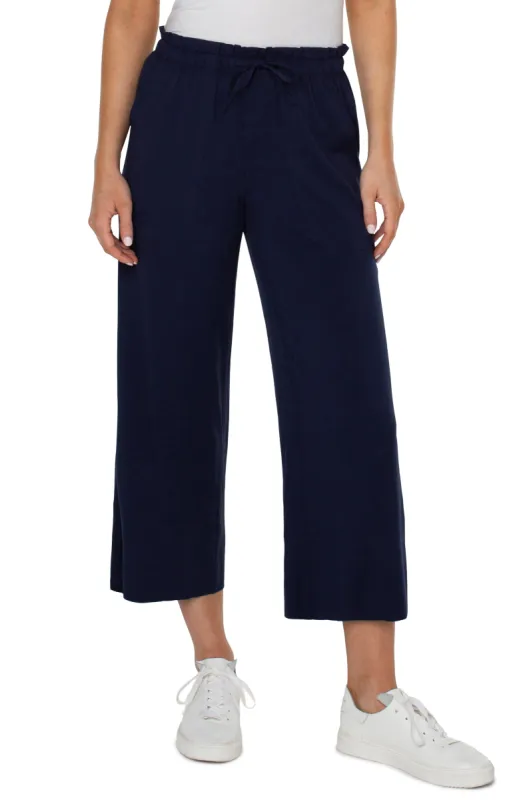 PULL-ON TIE WAIST WIDE LEG ANKLE sold by Liverpool Jeans Company