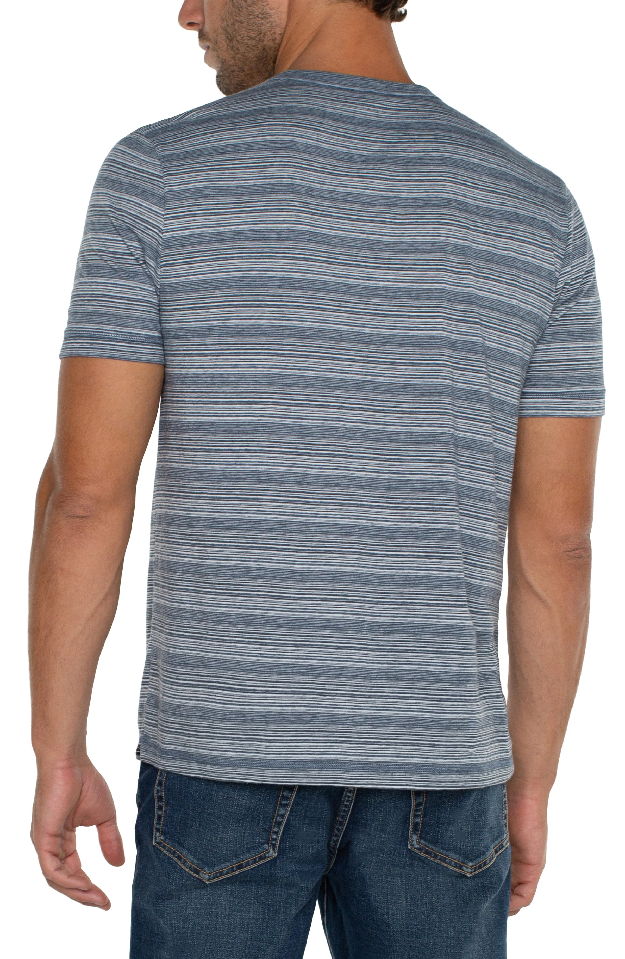 SHORT SLEEVE HENLEY sold by Liverpool Jeans Company product image thumbnail 2