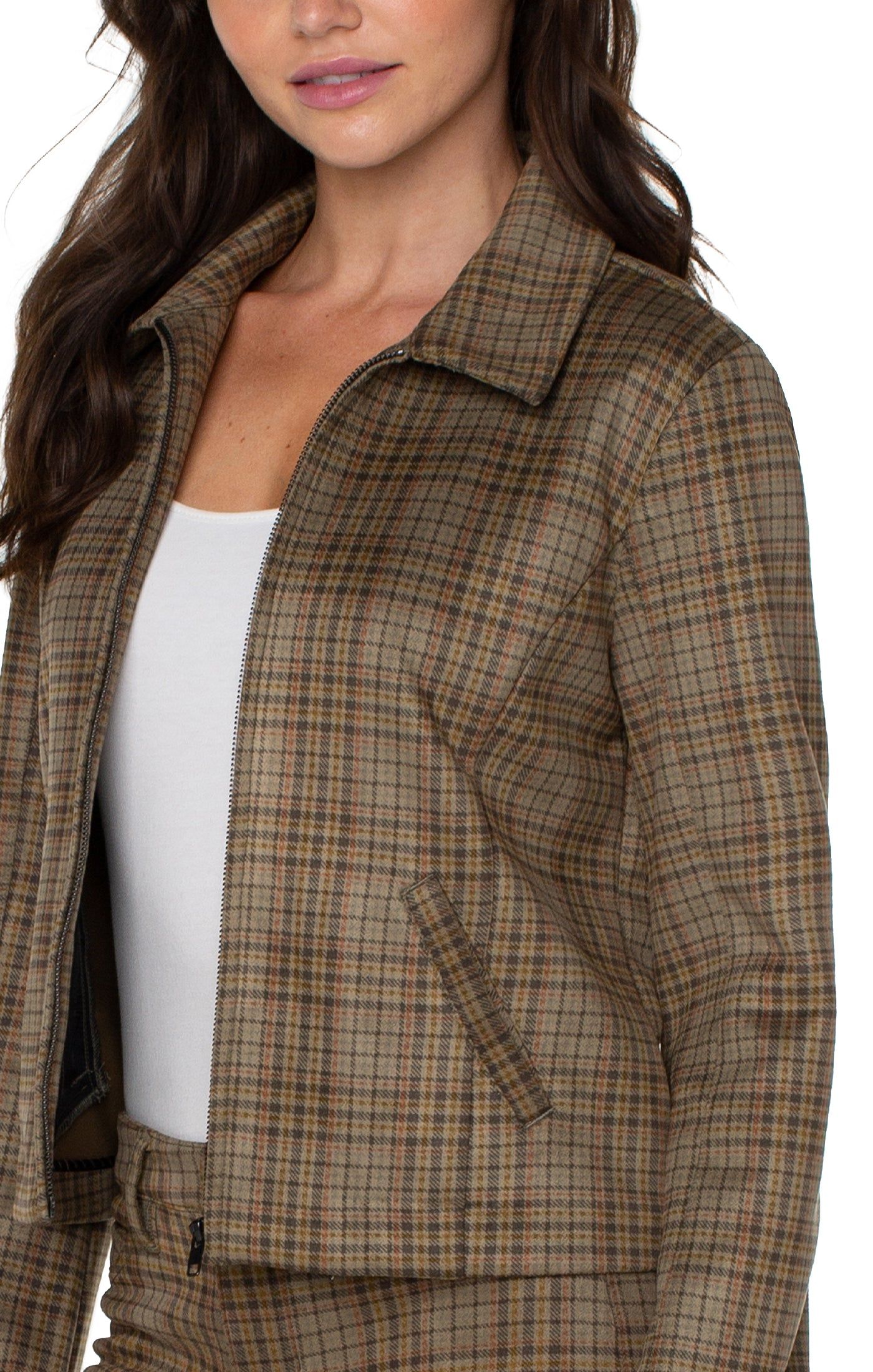 ZIP FRONT COLLARED JACKET sold by Liverpool Jeans Company product image thumbnail 3