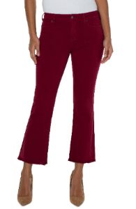 HANNAH CROP FLARE WITH FRAY HEM sold by Liverpool Jeans Company