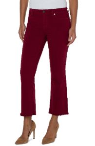 HANNAH CROP FLARE WITH FRAY HEM sold by Liverpool Jeans Company