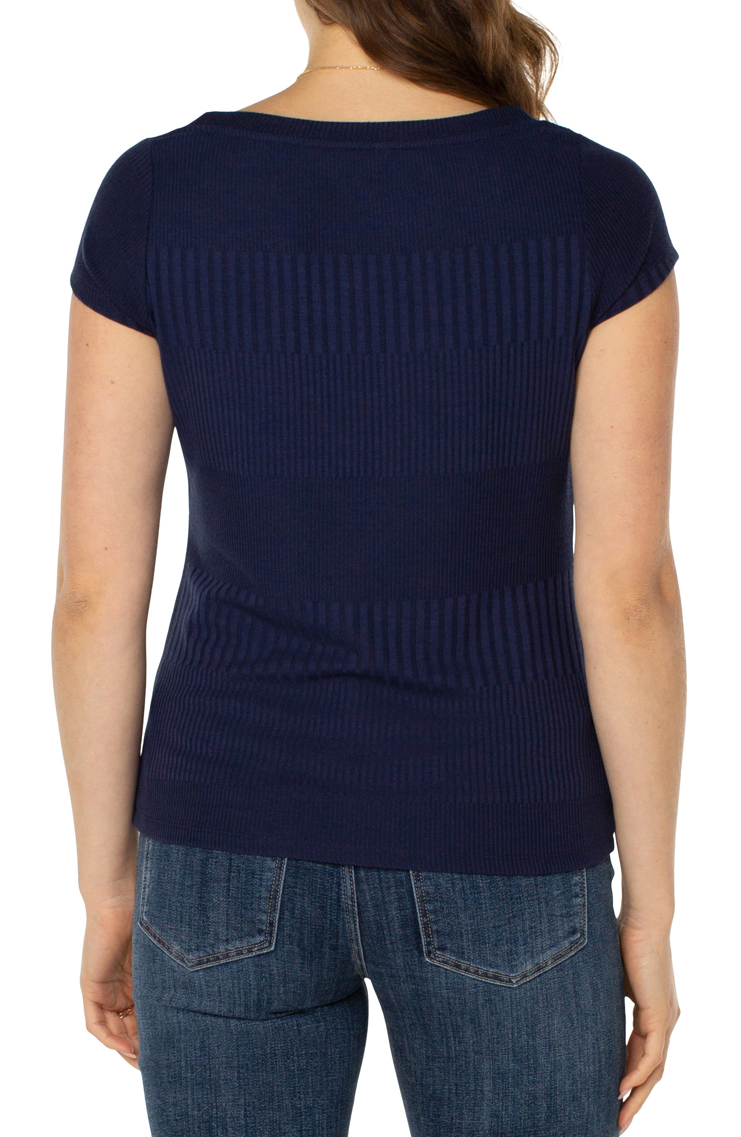 CAP SLEEVE BOAT NECK BABY TEE sold by Liverpool Jeans Company product image thumbnail 3