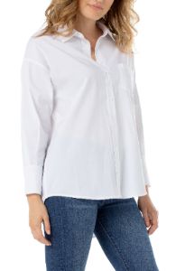 PETITE OVERSIZED CLASSIC BUTTON DOWN sold by Liverpool Jeans Company