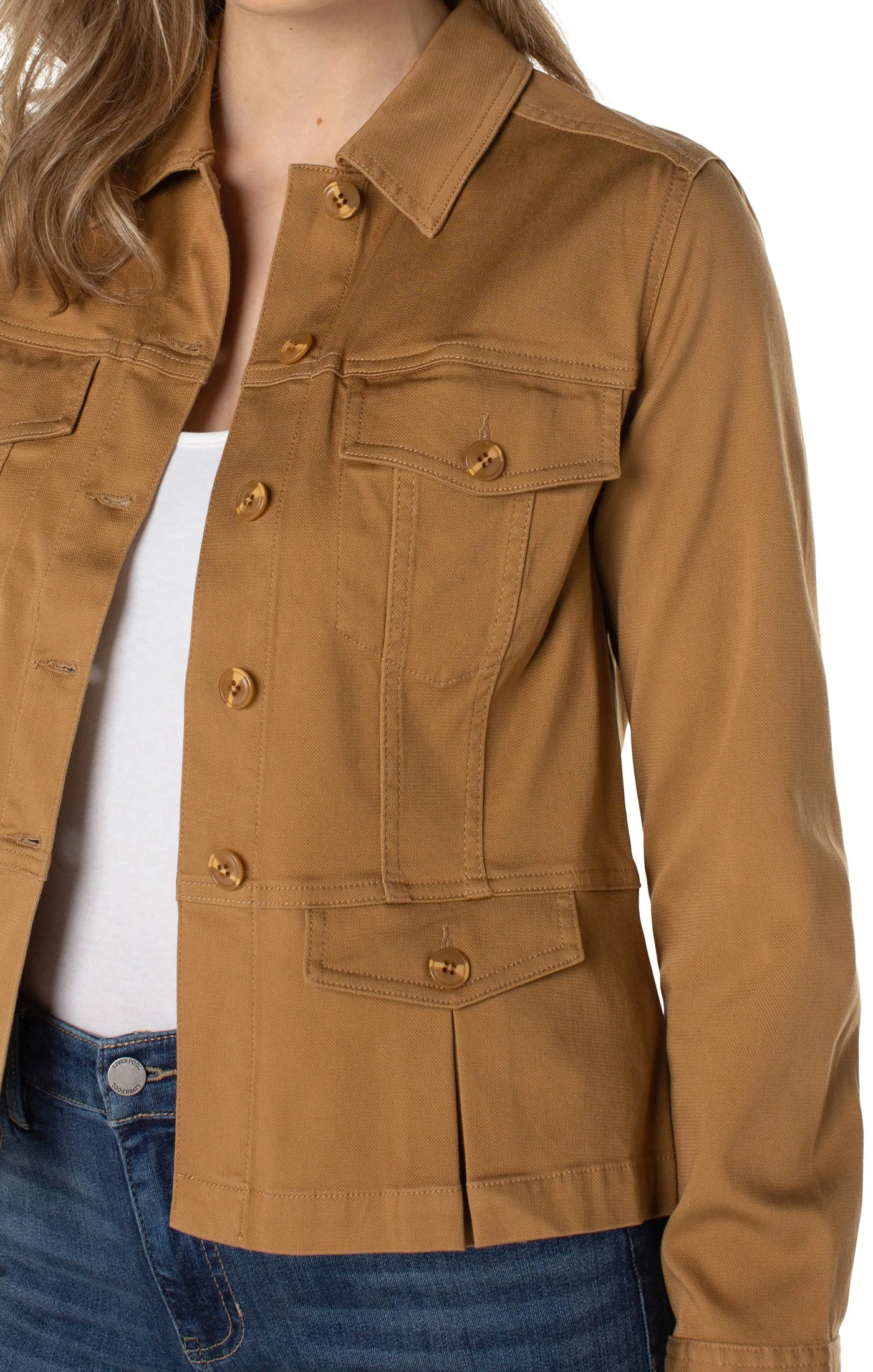 PEPLUM JACKET sold by Liverpool Jeans Company product image thumbnail 3