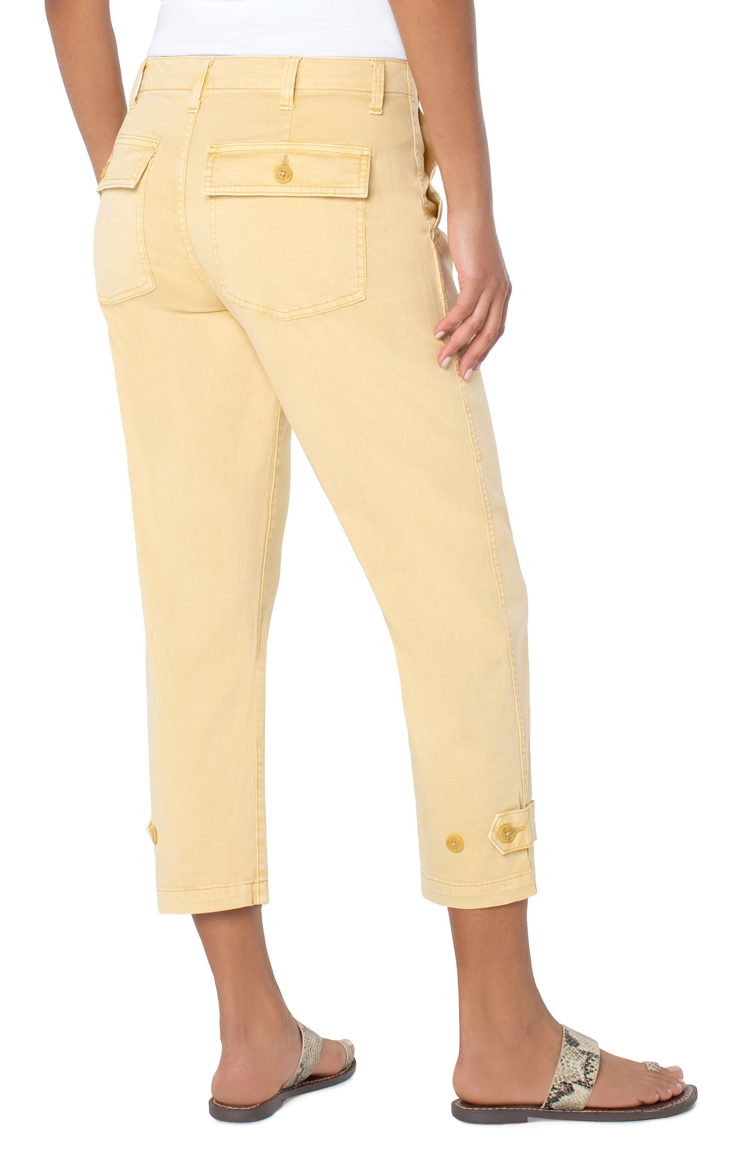 UTILITY CROP CARGO WITH CINCHED LEG sold by Liverpool Jeans Company product image thumbnail 3