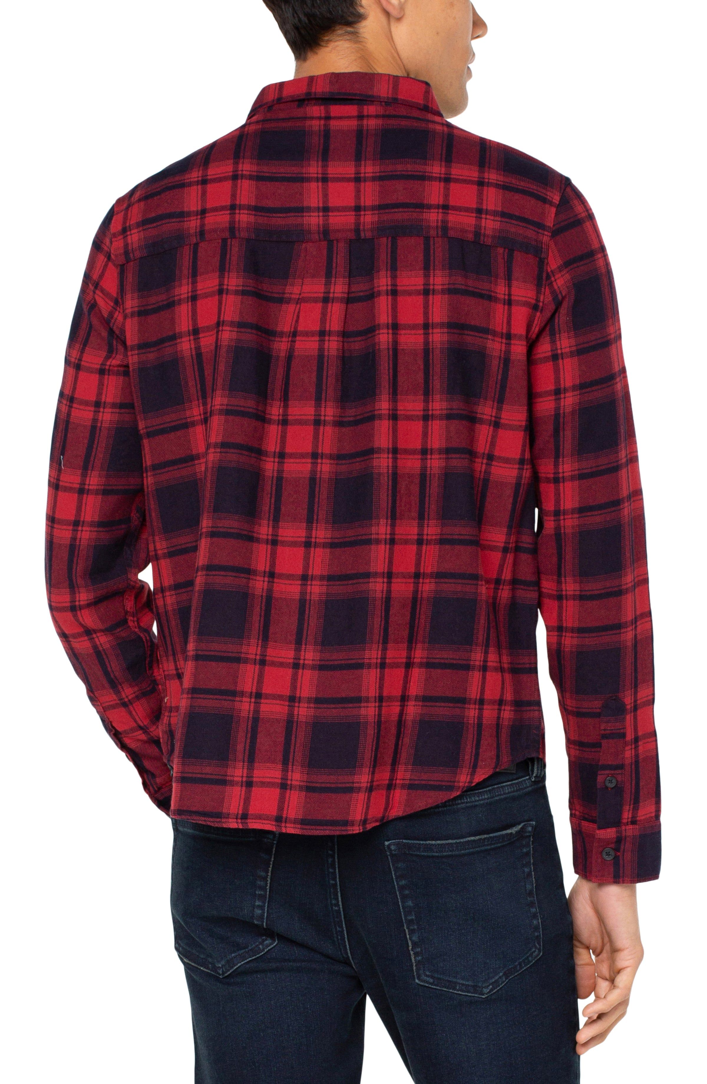 VINTAGE WASHED PLAID SHIRT sold by Liverpool Jeans Company product image thumbnail 3