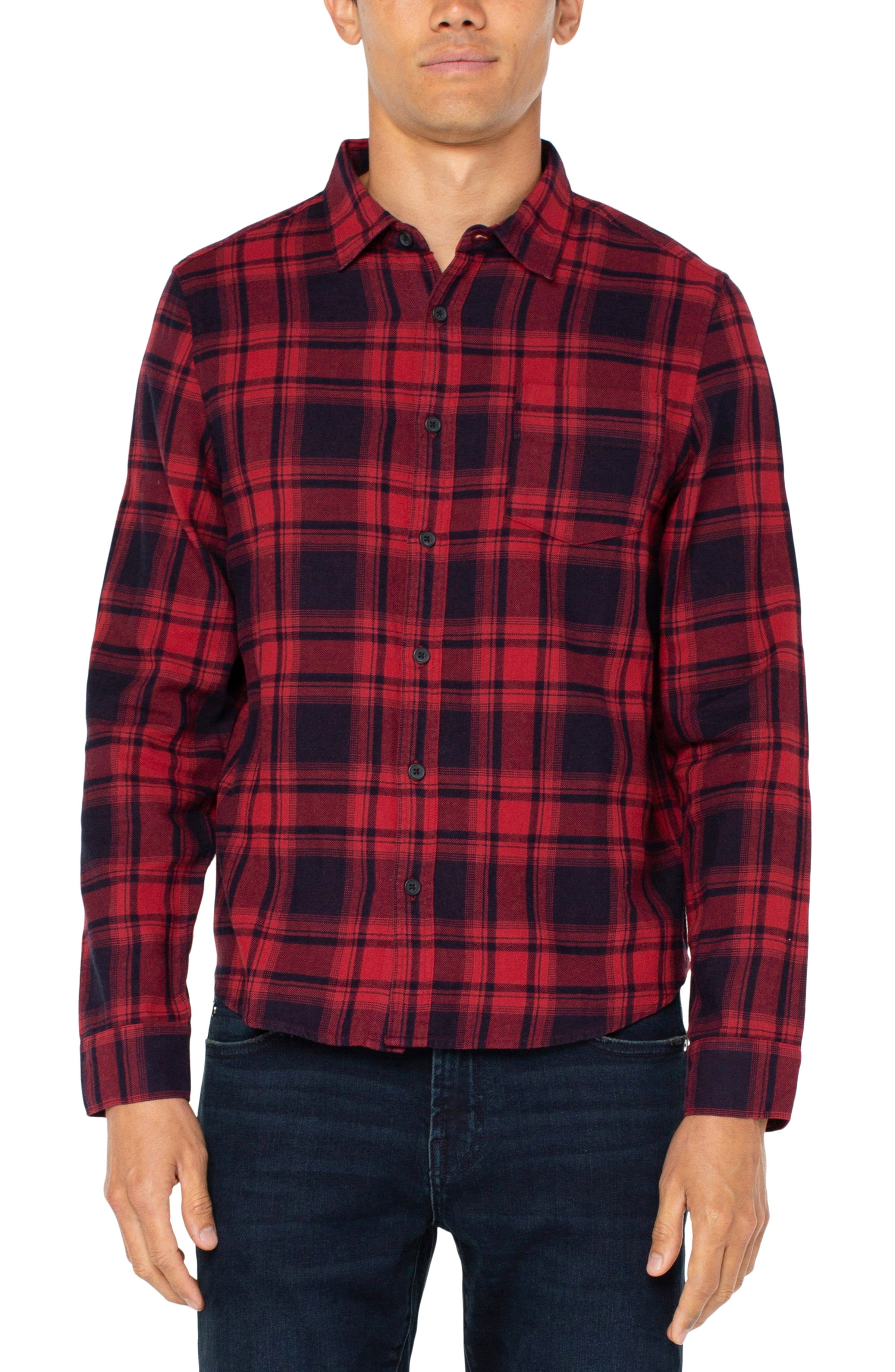 VINTAGE WASHED PLAID SHIRT sold by Liverpool Jeans Company product image thumbnail 2