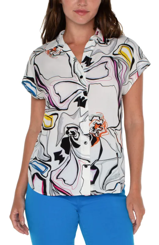 BUTTON FRONT DOLMAN SLEEVE BLOUSE sold by Liverpool Jeans Company
