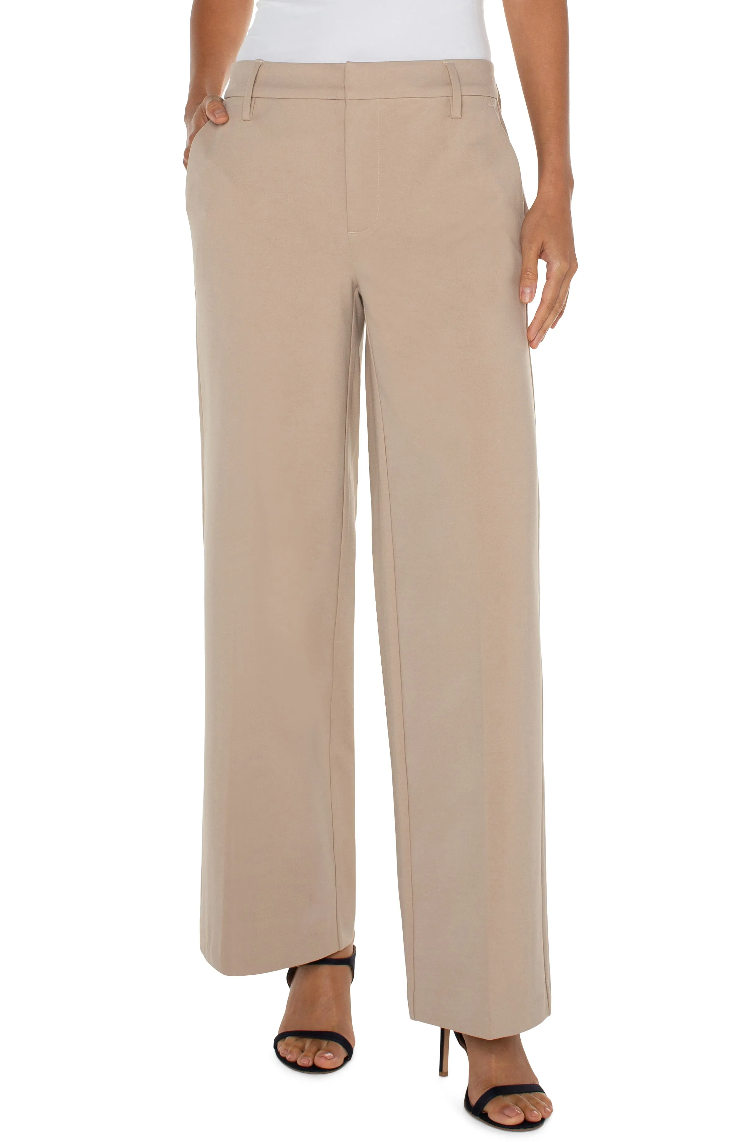 PETITE KELSEY WIDE LEG TROUSER sold by Liverpool Jeans Company