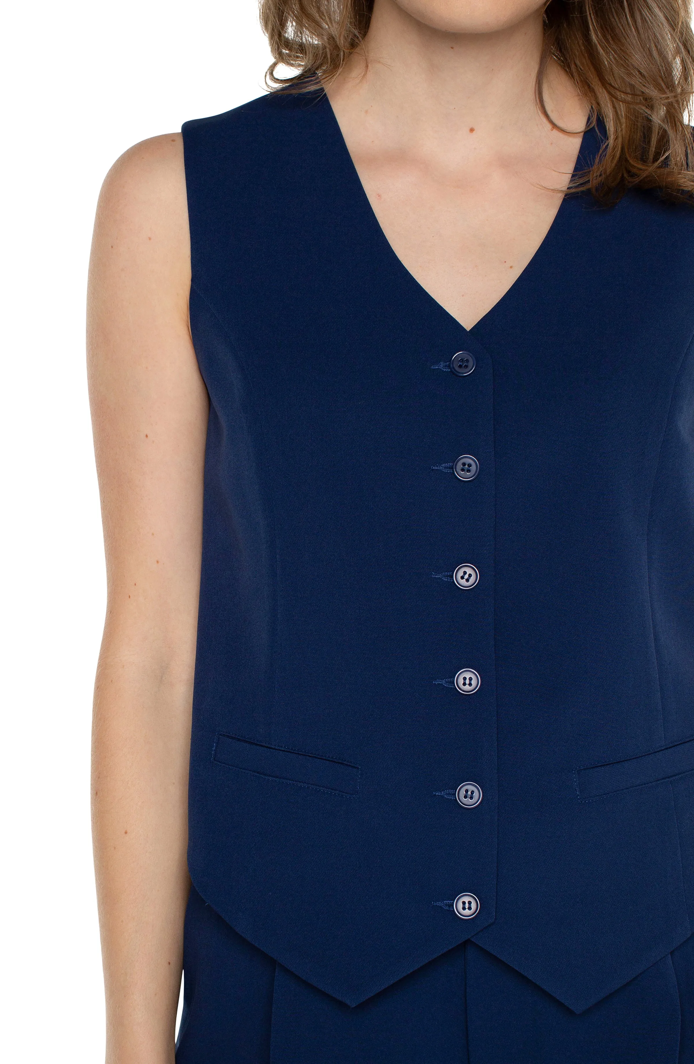 VEST WITH WELT POCKETS sold by Liverpool Jeans Company product image thumbnail 4