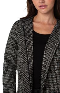 COLLARLESS ZIP UP JACKET sold by Liverpool Jeans Company