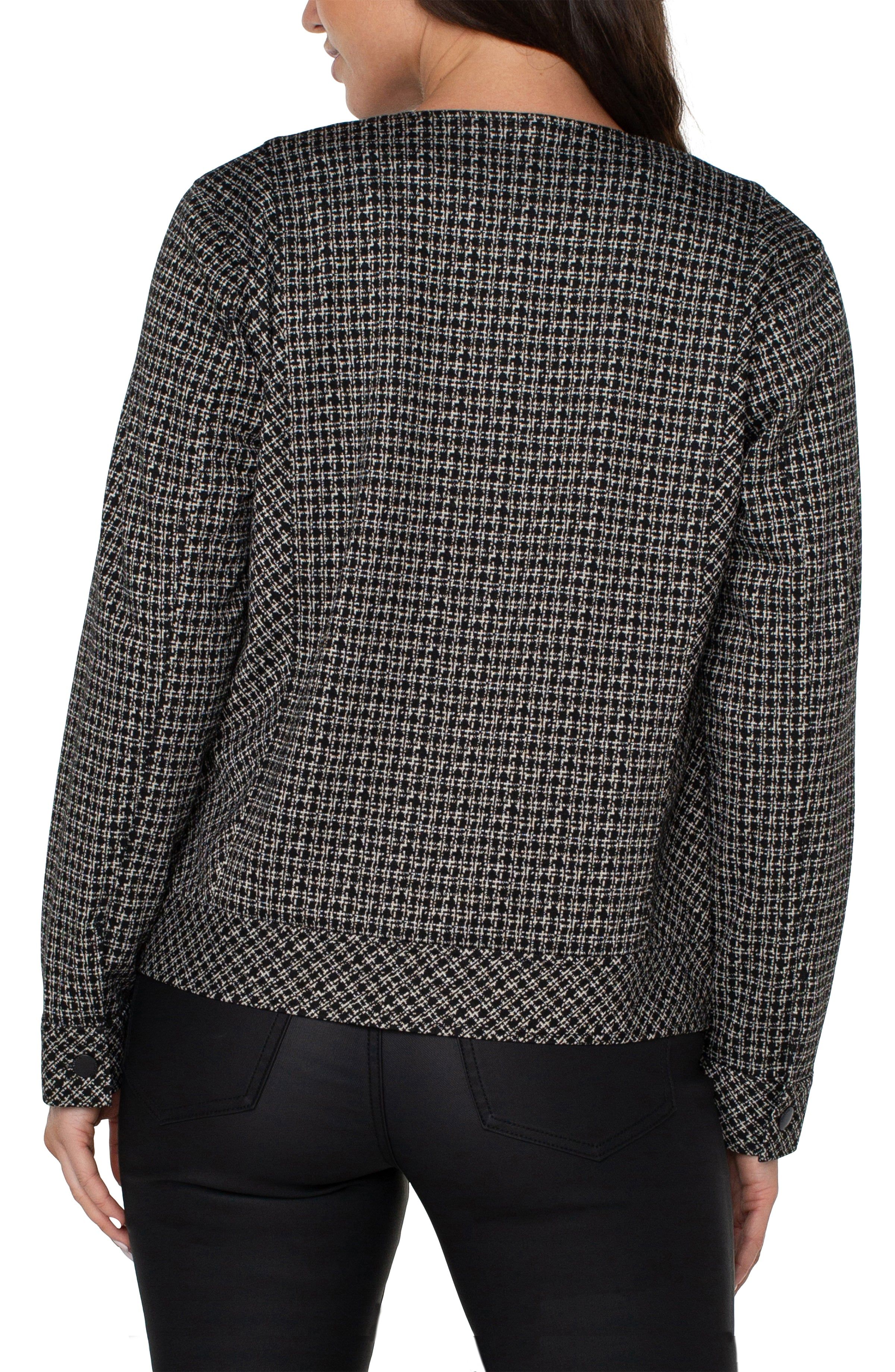 COLLARLESS ZIP UP JACKET sold by Liverpool Jeans Company product image thumbnail 3