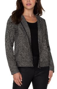 COLLARLESS ZIP UP JACKET sold by Liverpool Jeans Company